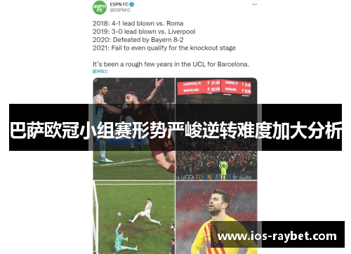 巴萨欧冠小组赛形势严峻逆转难度加大分析